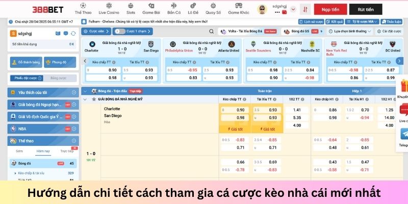 Cách thức tham gia sảnh cược Thể thao đơn giản và không hề khó khăn