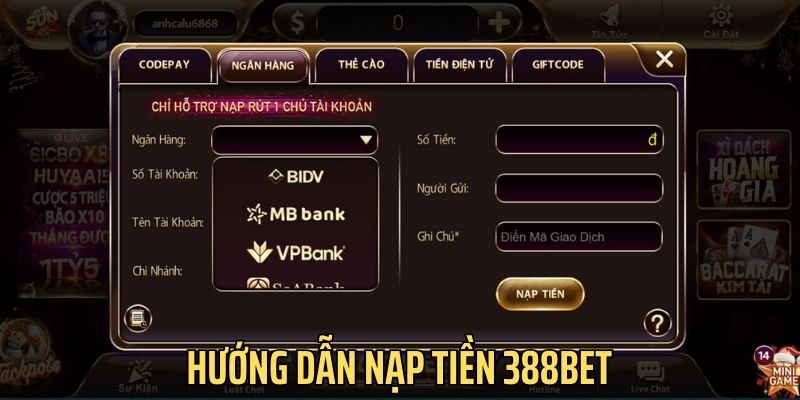 nạp tiền 388bet